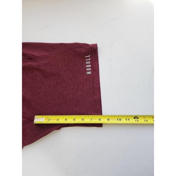 NOBULL Shorts Mens Medium Red Heather Athletic Training Lined Drawstring Pockets - Picture 12 of 13